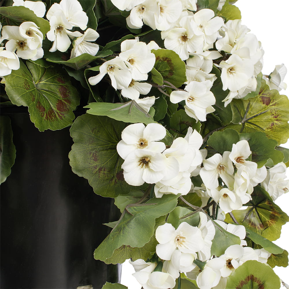 Potted white geranium, 28 x 20" - Image 6 - Décors Véronneau