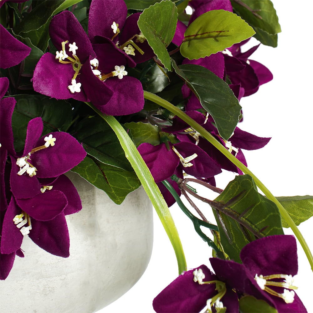Outdoor artificial purple bougainvillea flower centerpiece, 14 x 20'' - Image 4 - Décors Véronneau