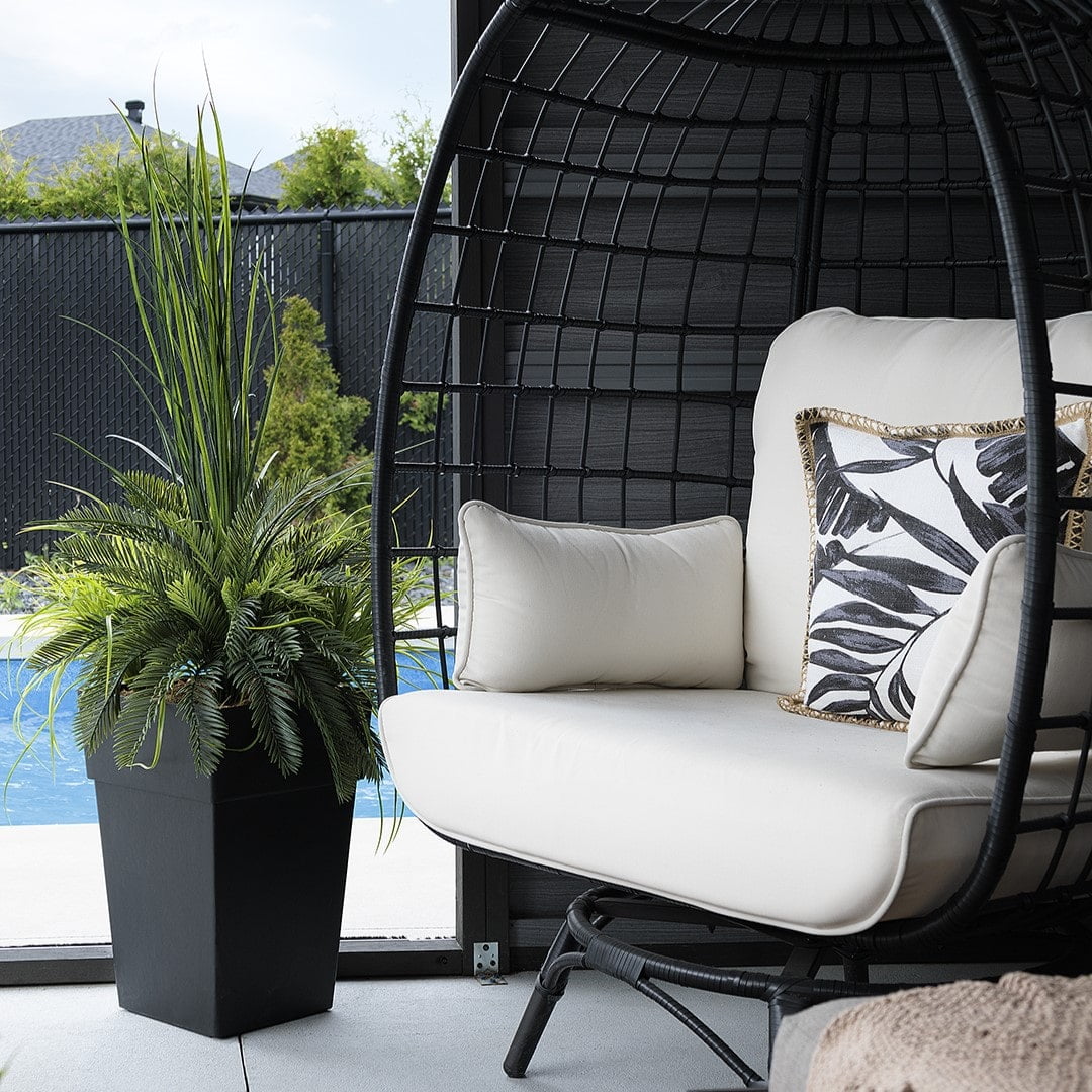 Artificial cycas and grass potted arrangement, 55