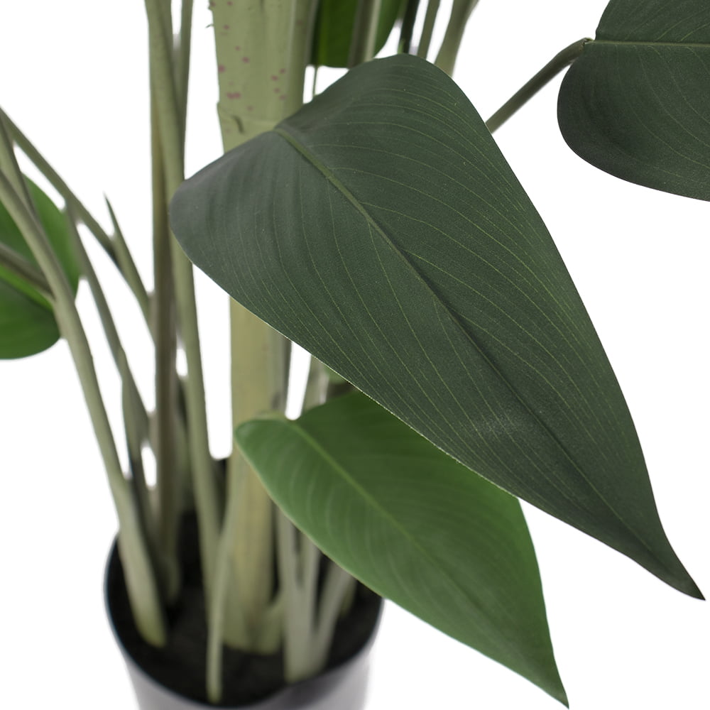 Plante artificielle canna d'eau en pot noir - Décors Véronneau
