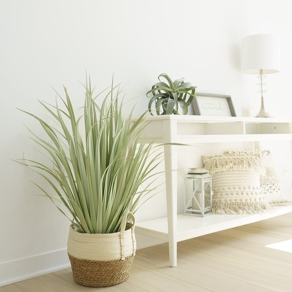 Herbe verte et blanche artificielle, 36