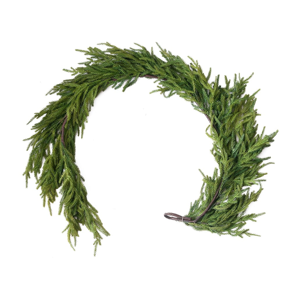 Real-touch norfolk pine garland - Décors Véronneau