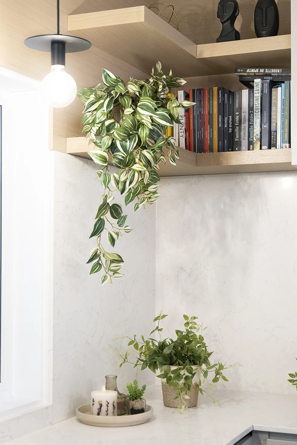 Artificial wandering jew hanging plant, 32