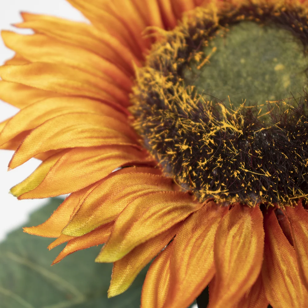 Tournesol orange artificiel, 19" – Image 3 - Décors Véronneau