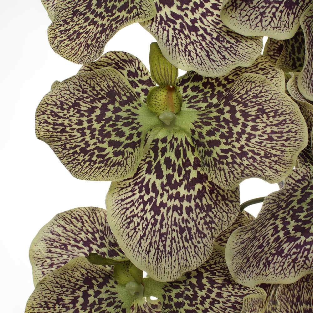 Artificial green and pink vanda orchid flower, 32