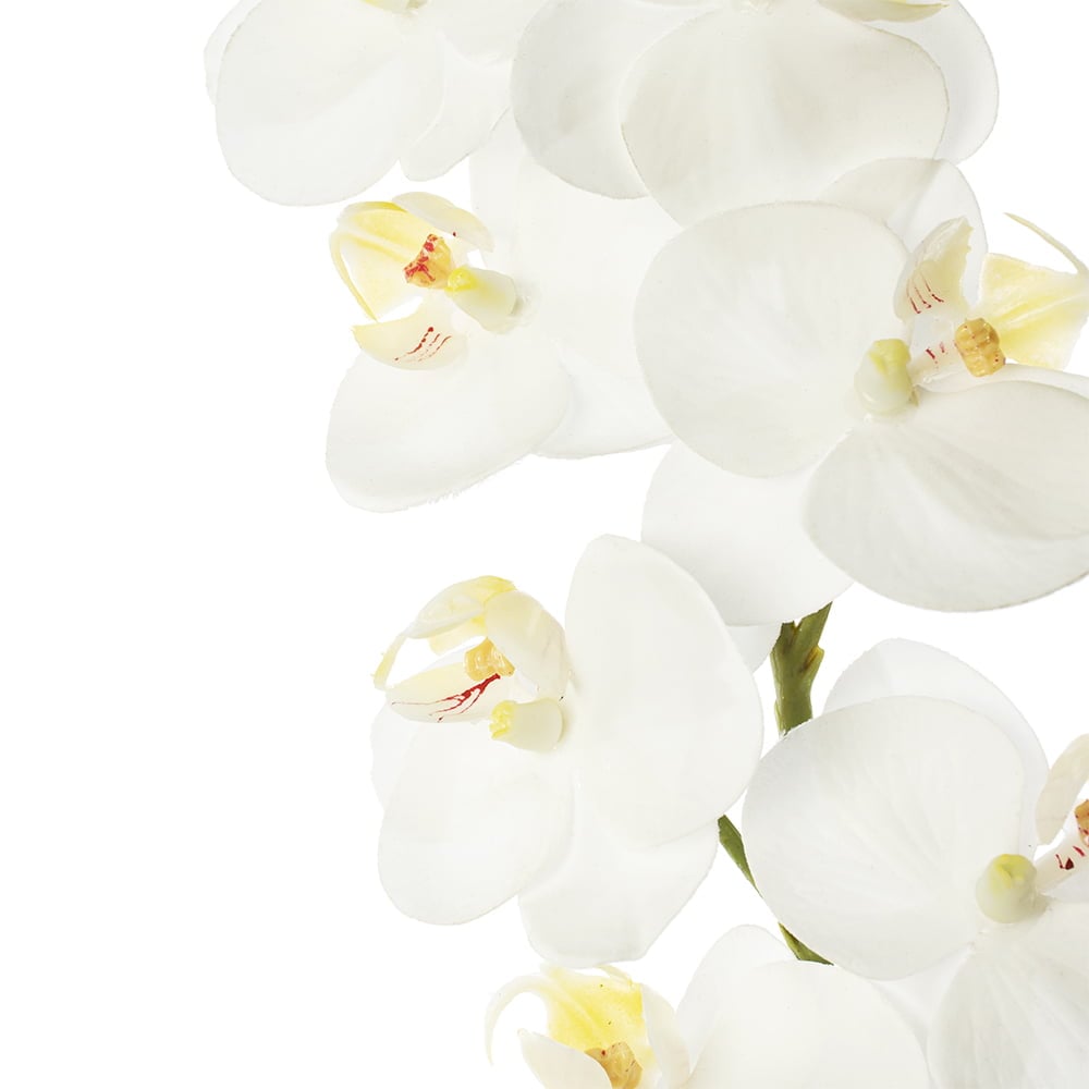 Orchidée phalaenopsis blanche artificielle, 24