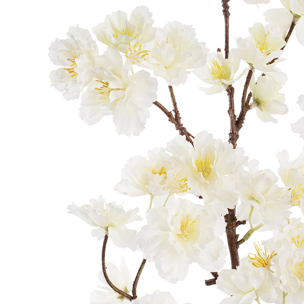 Tige de fleurs artificielles de cerisier crème, 38'' – Image 4 - Décors Véronneau