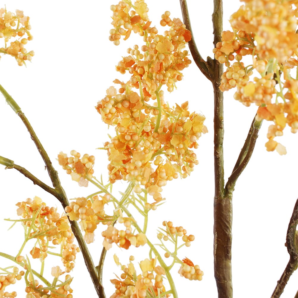 Artificial yellow-orange berry spray, 40