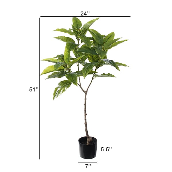 Arbre de magnolia vert artificiel, 51" – Image 6 - Décors Véronneau