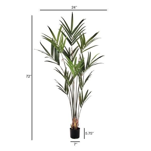 Kentia artificial indoor palm tree, 72" Décors Véronneau