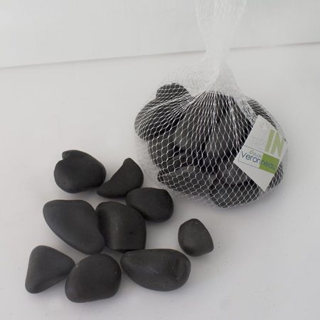 Sac 1kg de galets noirs polis, 20-40mm - Décors Véronneau