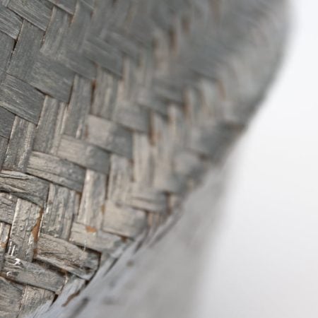 Panier en osier argent, 18 x 15