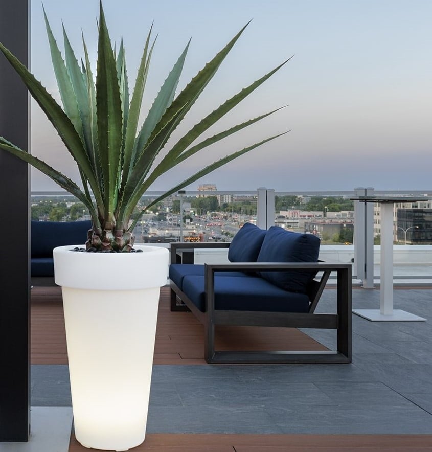 Americana agave artificial outdoor plant, 53'' - Décors Véronneau