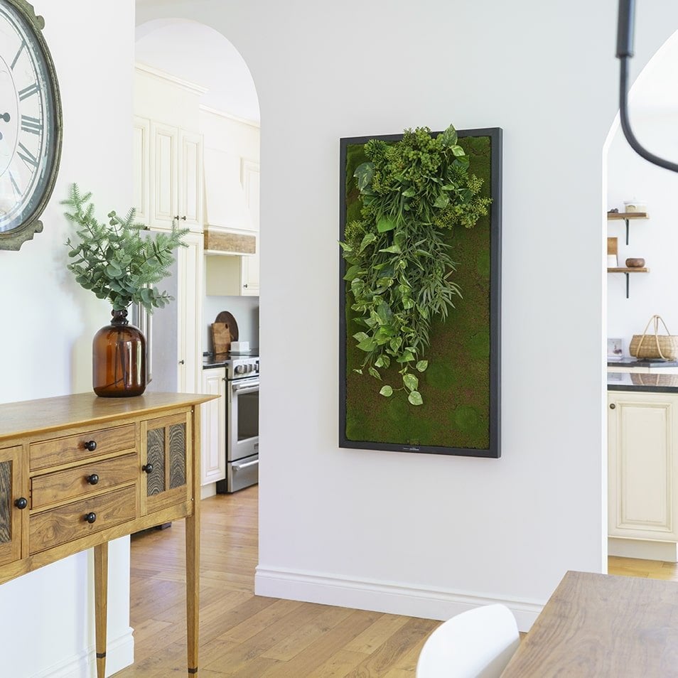 Mur végétal de plantes retombantes artificielles, 53 x 28
