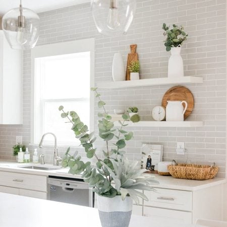 Vase en céramique grise, 10 x 7,5'' - Décors Véronneau