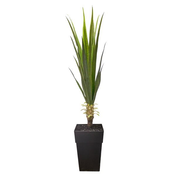 Artificial outdoor potted yucca plant, 68 x 22