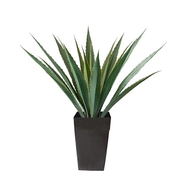 Agave américana vert artificiel extérieur en pot, 63''