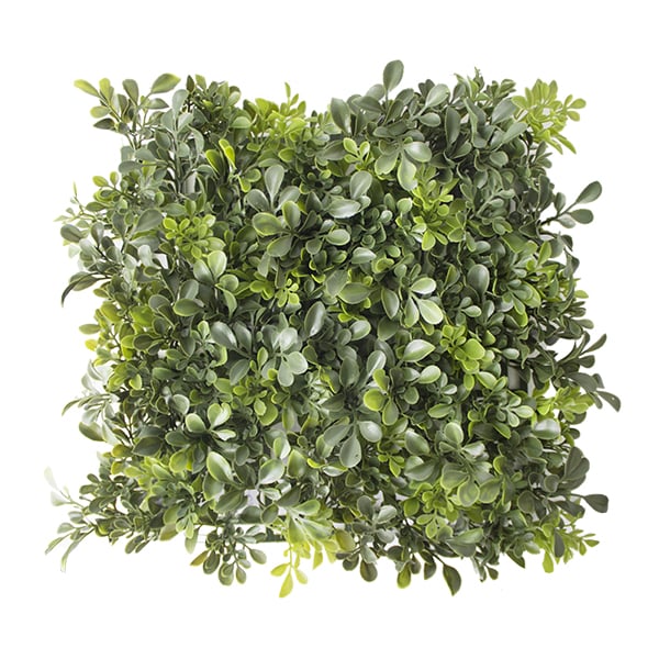 Outdoor artificial english boxwood square, 10 x 10