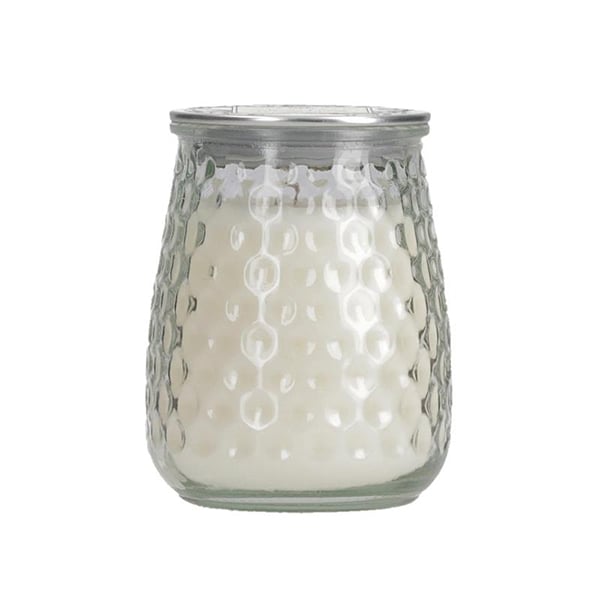 Large classic linen candle