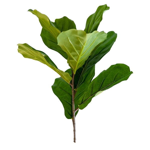 Artificial ficus lyrata foliage, 17''