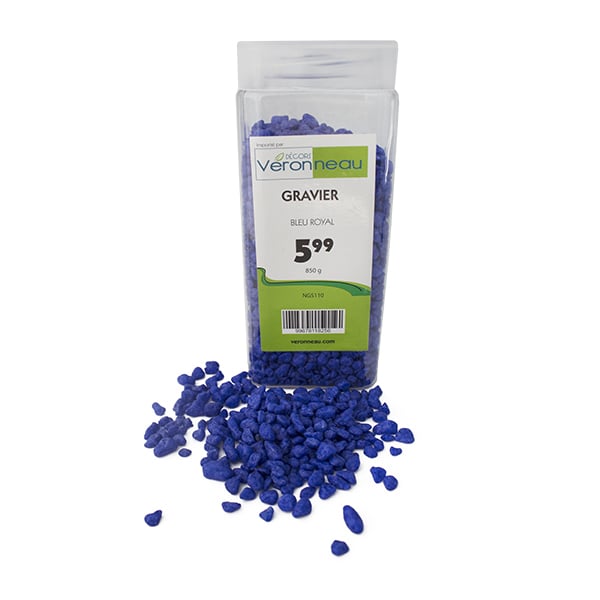 Gravier bleu royal 850g