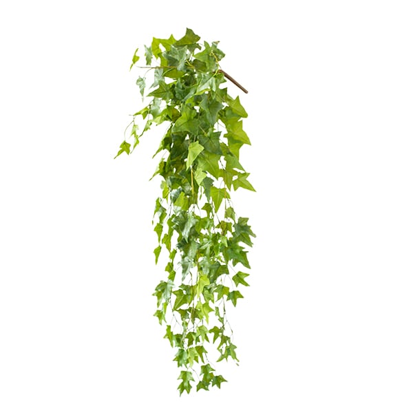 Artificial green hanging ivy plant, 48''