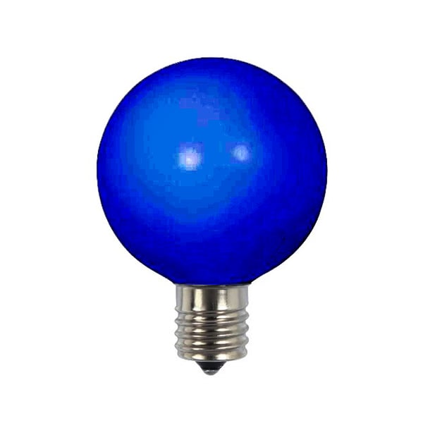 Pack of 10 satin blue replacement bulbs G50