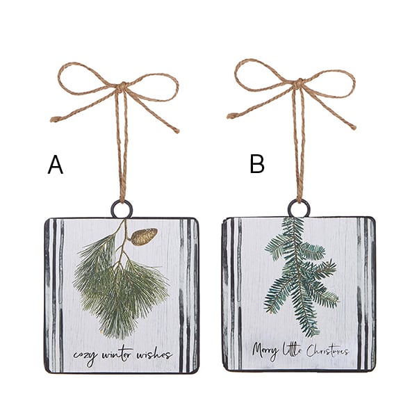 Nordic Christmas disc ornament, 4