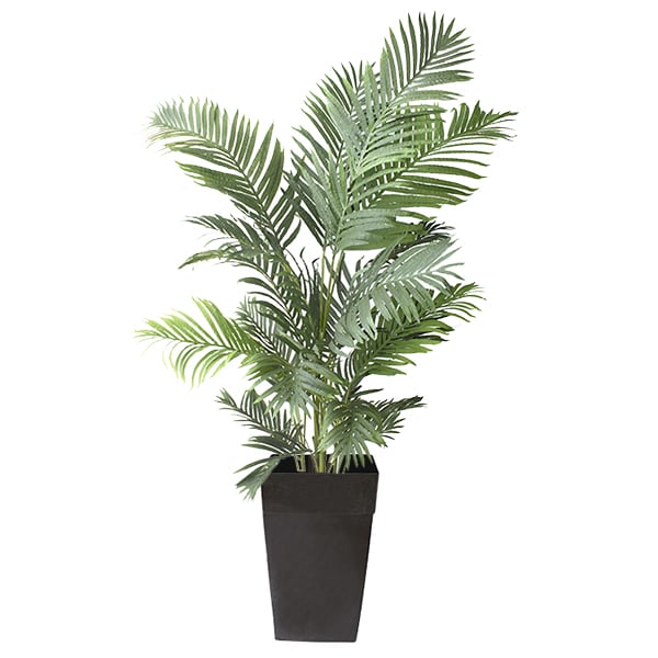Palmier areca artificiel extérieur en pot, 72''