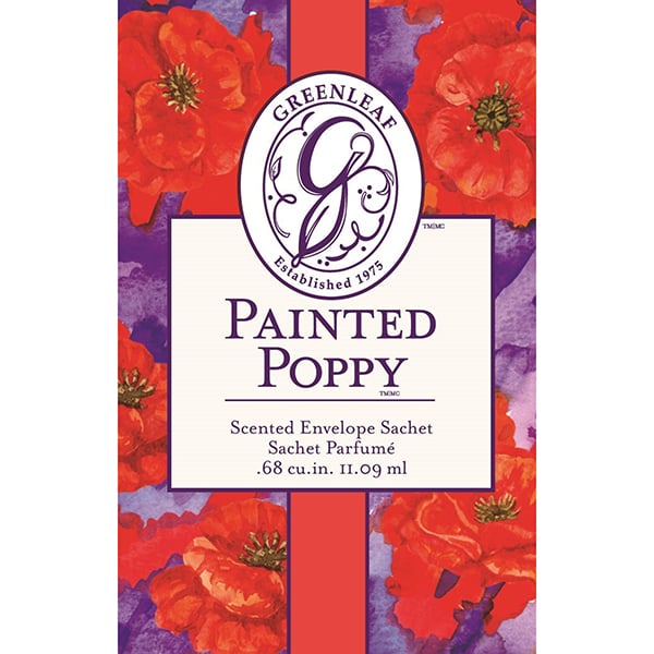 Small sachet painted poppy, 11ml