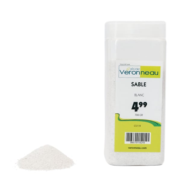 Sable décoratif blanc, 700g
