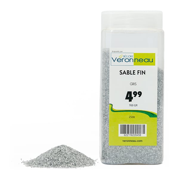 Sable décoratif gris, 700g