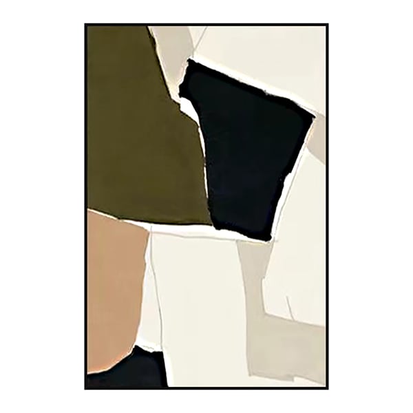 Abstract shapes wall art, 24 x 36