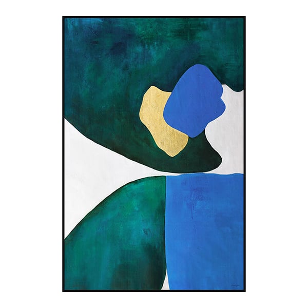 Colored shapes wall art, 25 x 36