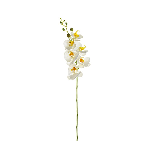 Orchidée phalaenopsis blanche artificielle, 33''